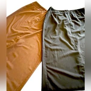 Nine & Company Basics Stretch Vintage Long Skirt, Women’s Size 14. Two for One!